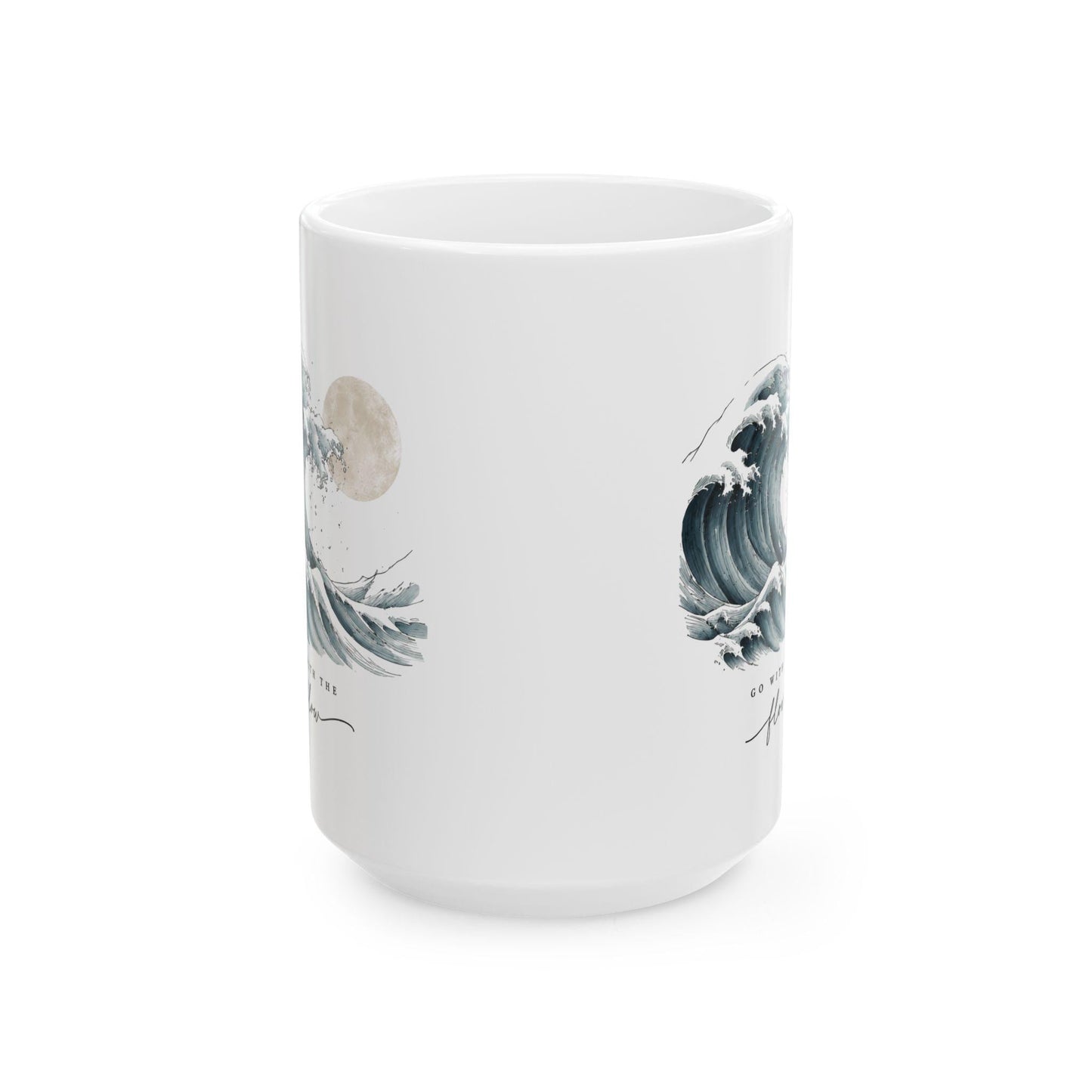 The Wave Ceramic Mug, (11oz, 15oz)