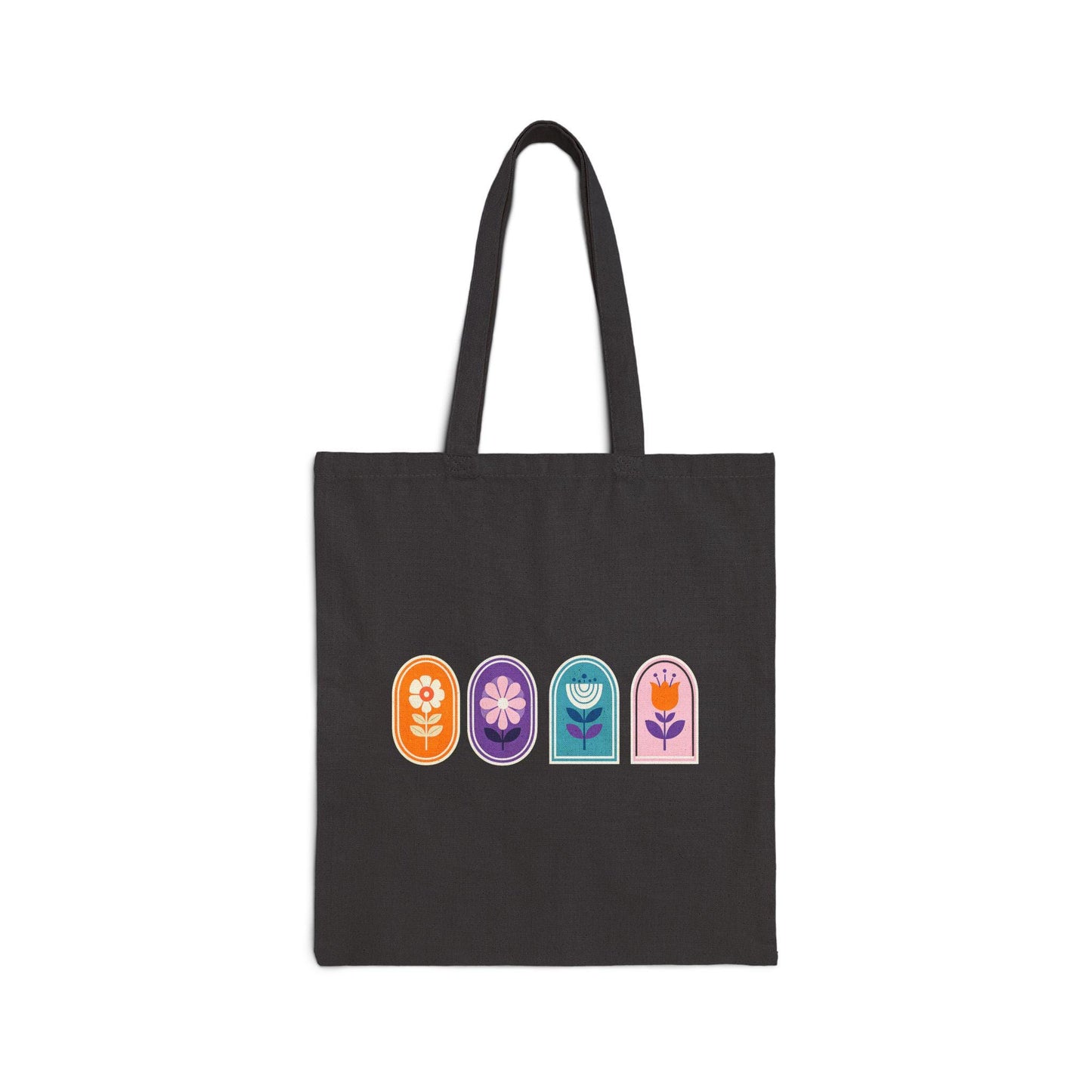 Flower Cotton Canvas Tote Bag
