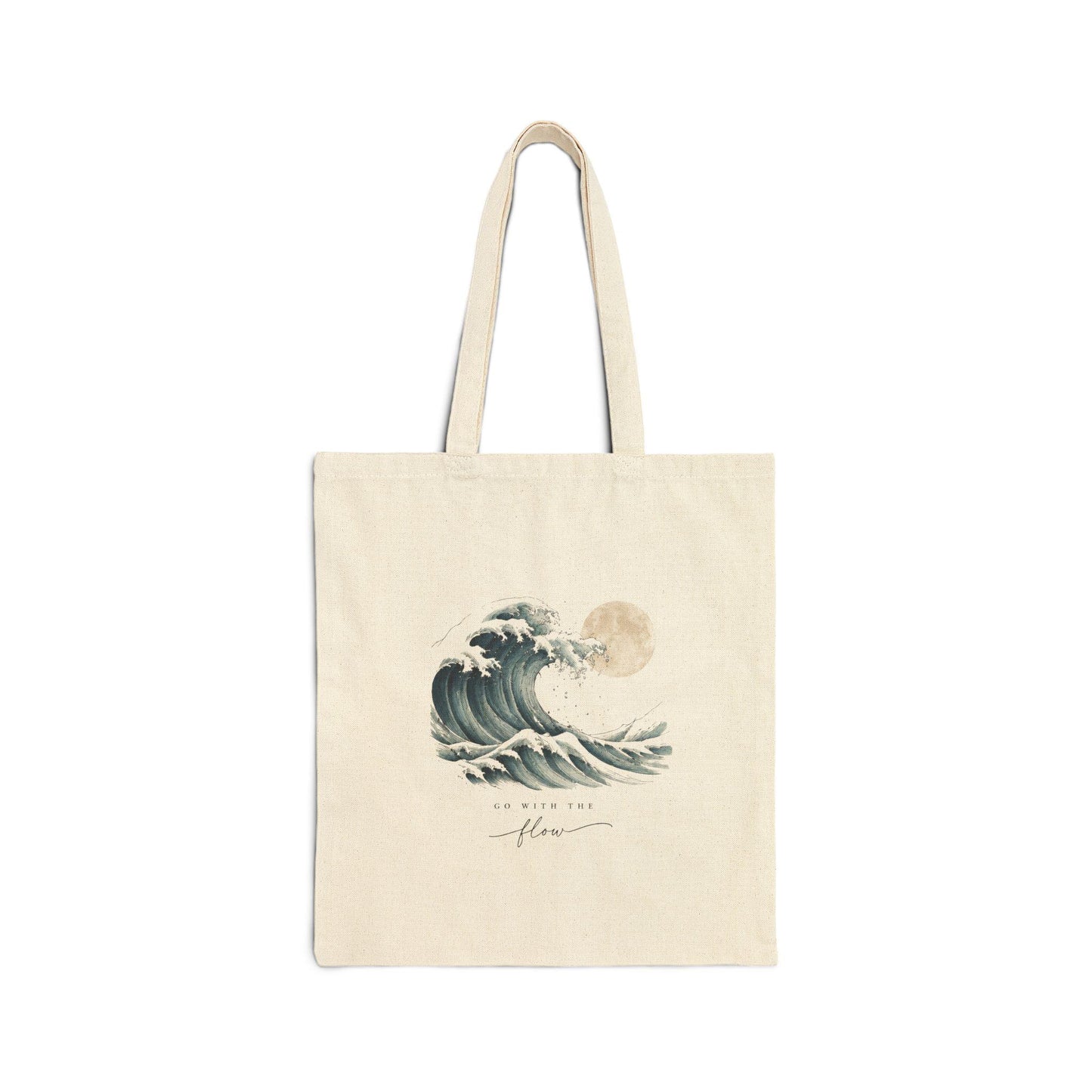 The Wave Cotton Canvas Tote Bag