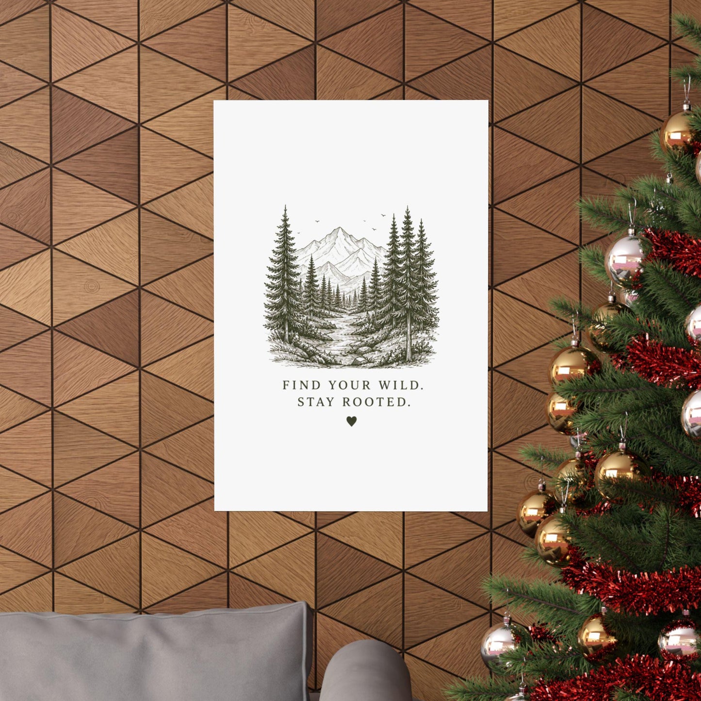 Find Your Wild Stay Rooted poster | Matte Vertical Poster