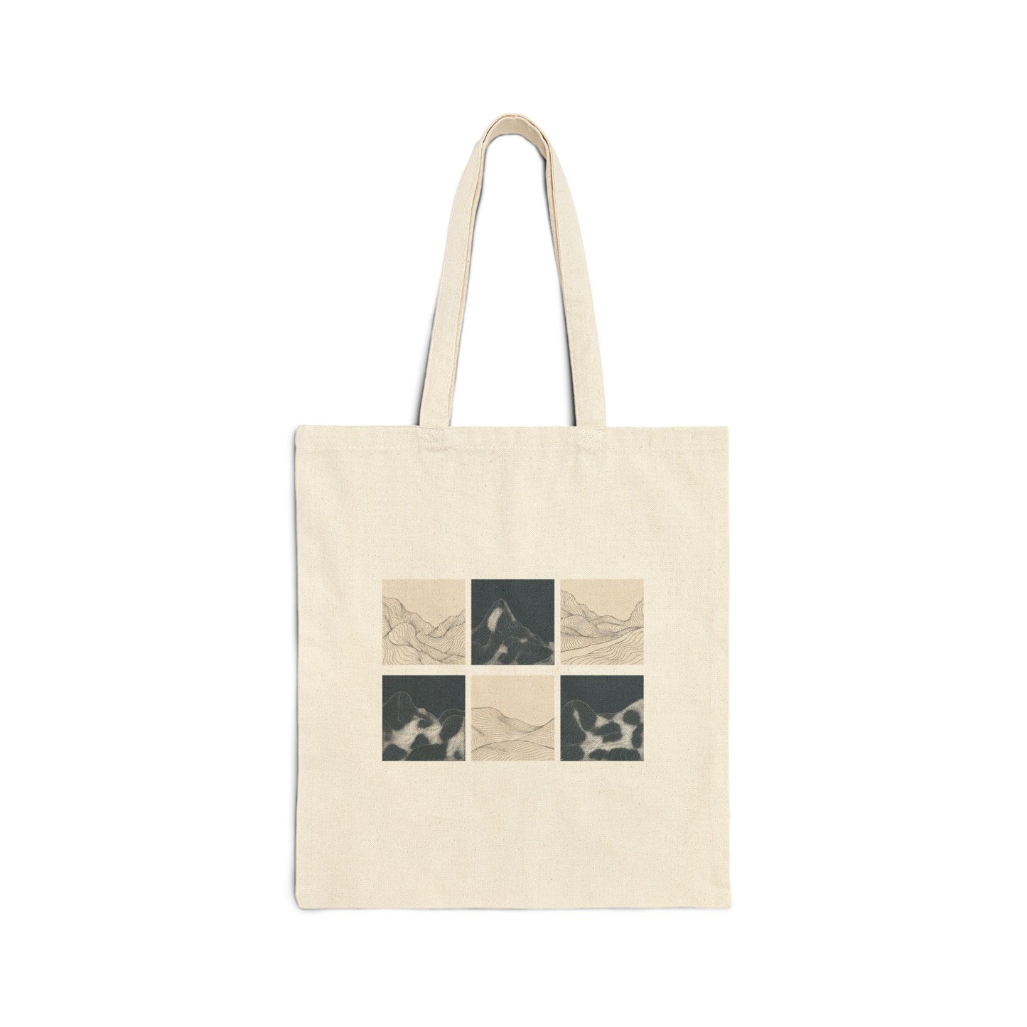 Waves Cotton Canvas Tote Bag