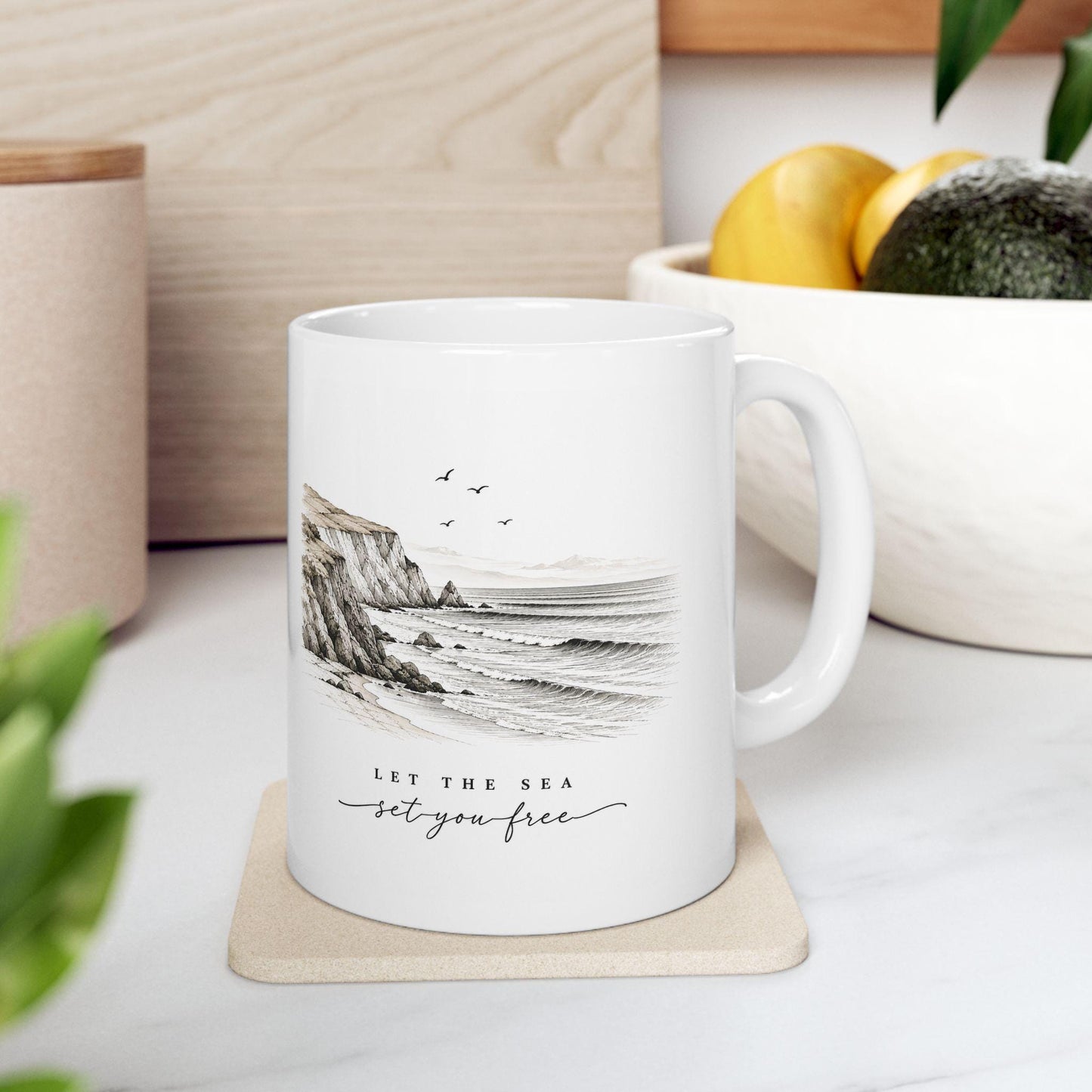 Let the Sea set you free Ceramic Mug