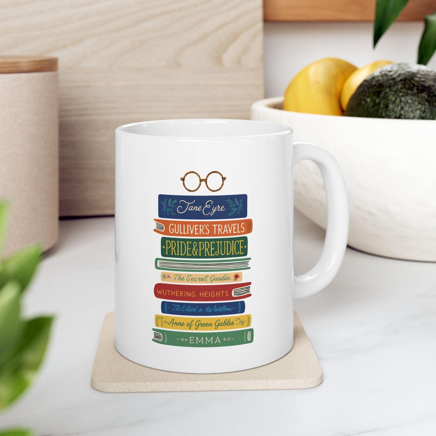Booklovers Ceramic Mug, (11oz, 15oz)
