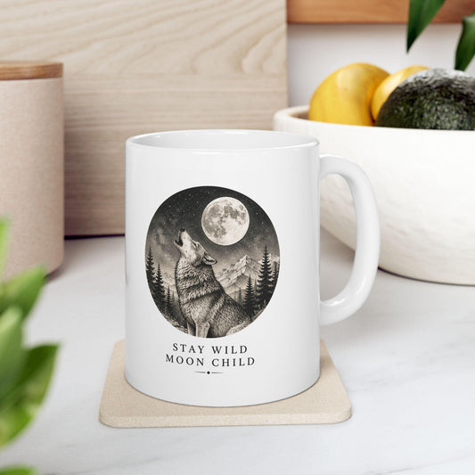 Stay Wild Moon Child Ceramic Mug