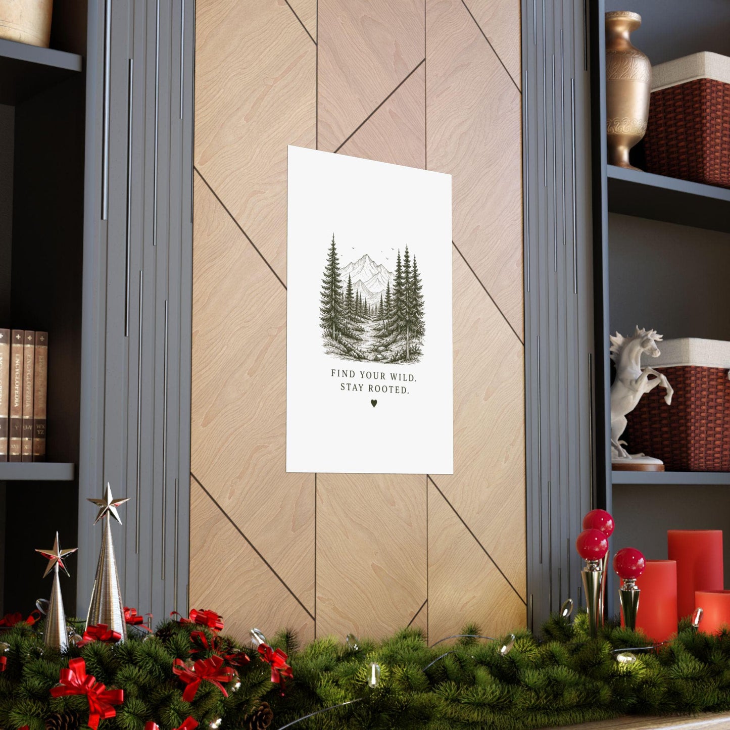 Find Your Wild Stay Rooted poster | Matte Vertical Poster