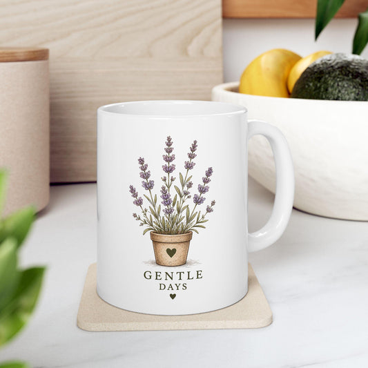 Gentle Days Ceramic Mug, (11oz, 15oz)