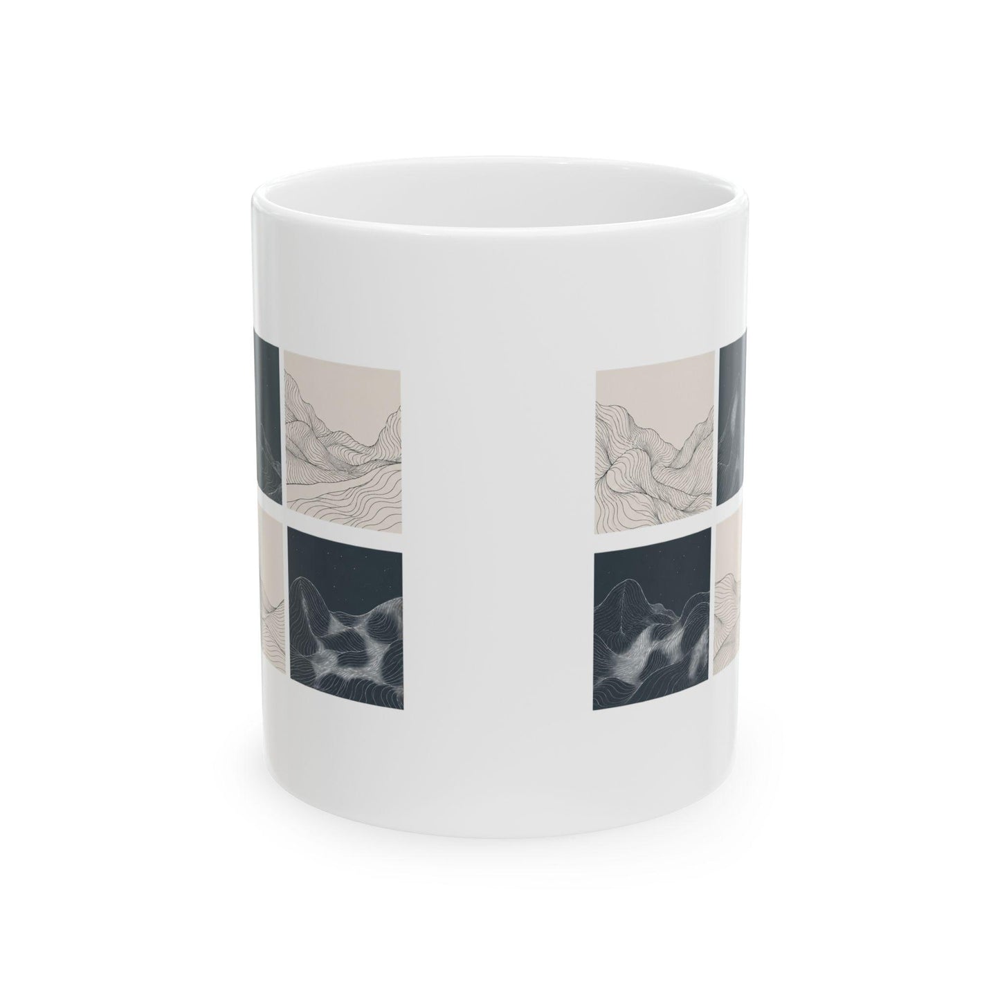 Waves Ceramic Mug, (11oz, 15oz)