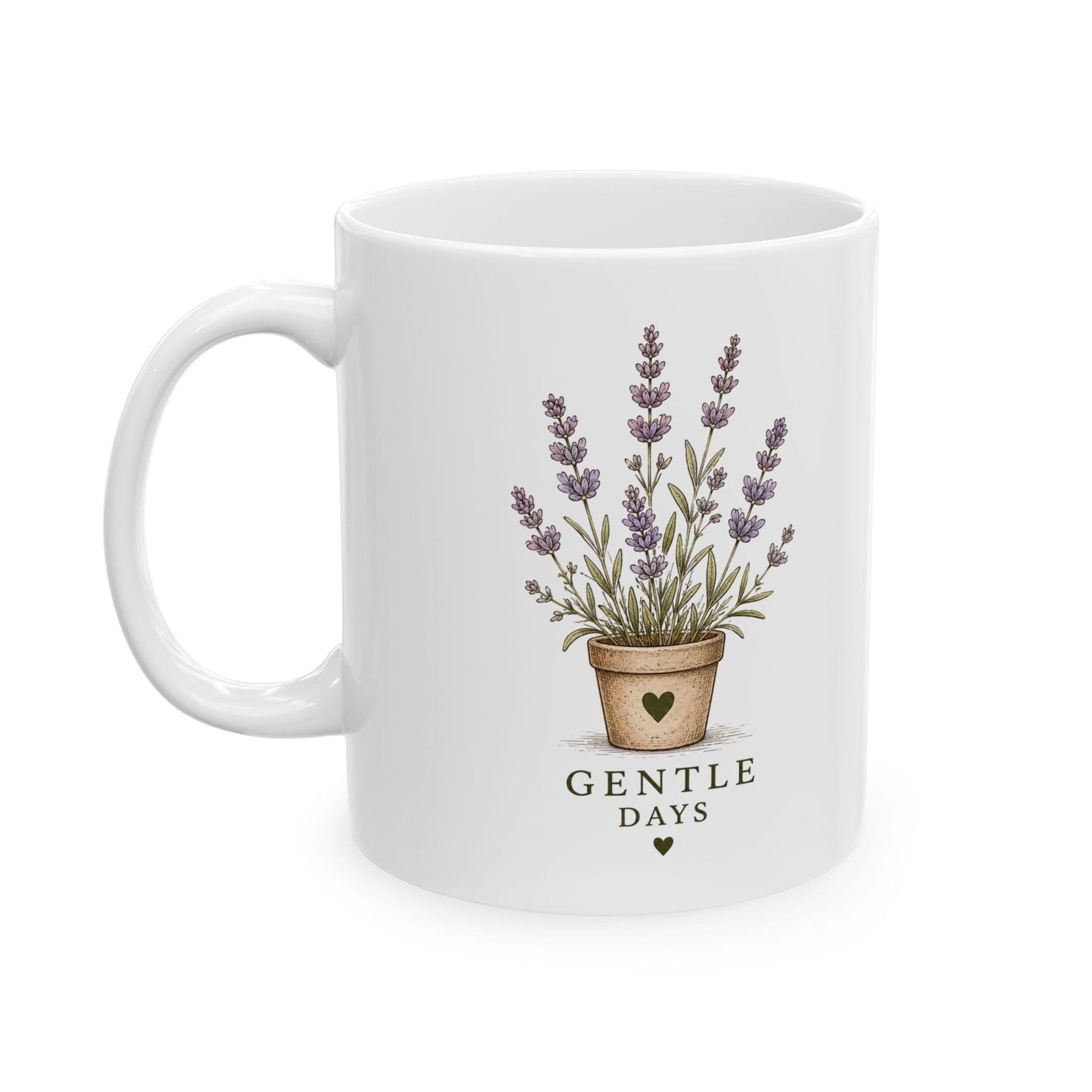 Gentle Days Ceramic Mug, (11oz, 15oz)