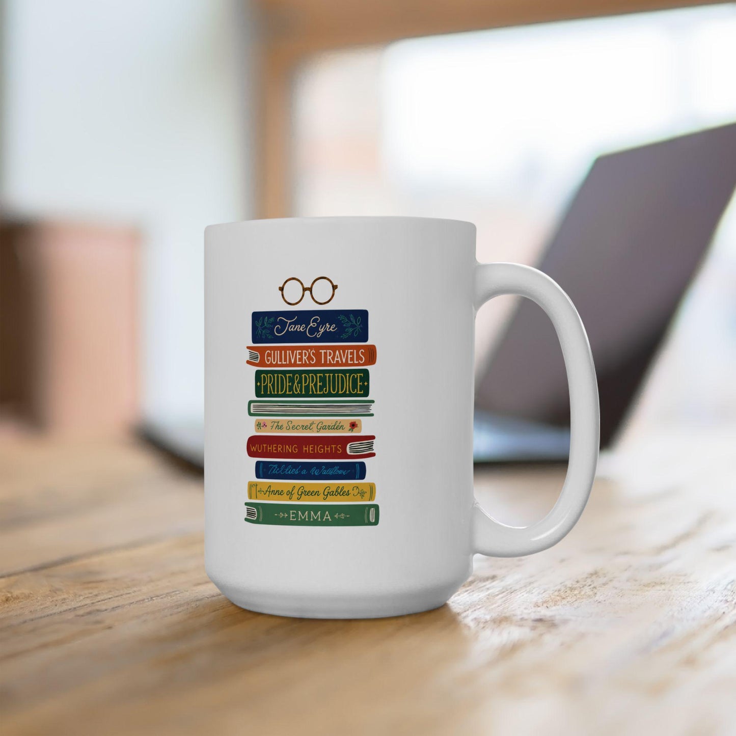 Booklovers Ceramic Mug, (11oz, 15oz)