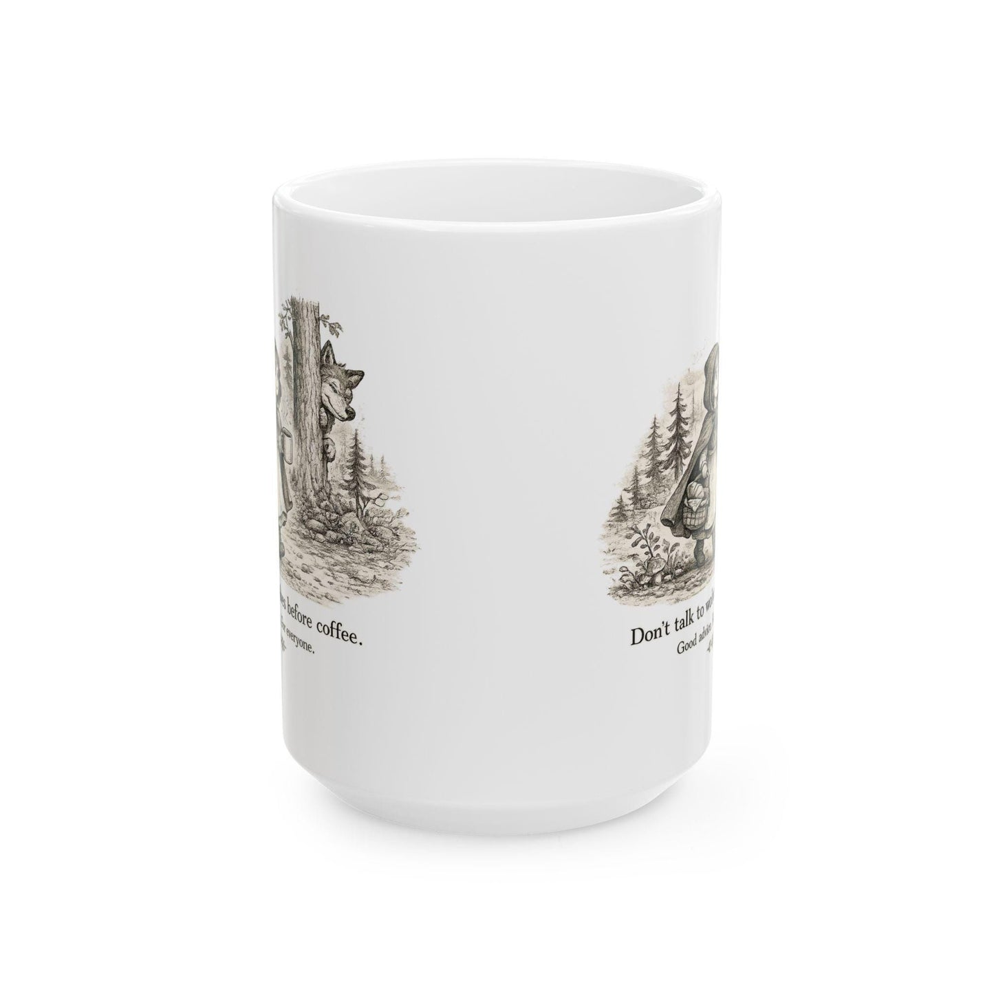 Bear in Woods with Coffee Mug | Ceramic Mug