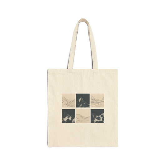 Waves Cotton Canvas Tote Bag