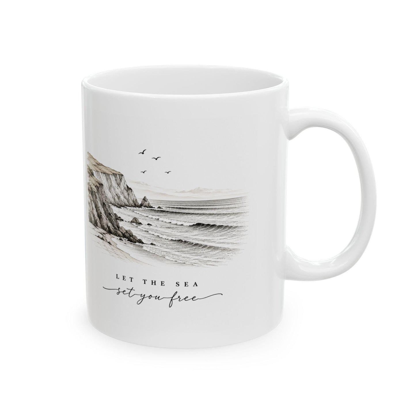 Let the Sea set you free Ceramic Mug