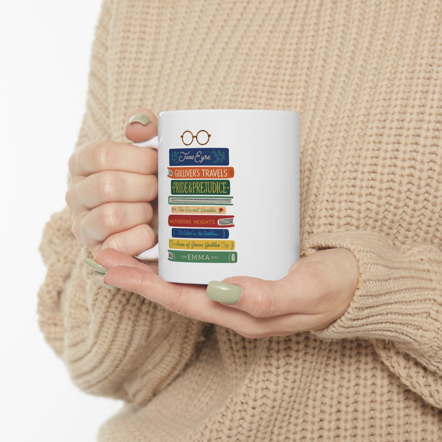 Booklovers Ceramic Mug, (11oz, 15oz)