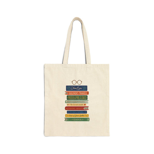 Booklover Cotton Canvas Tote Bag