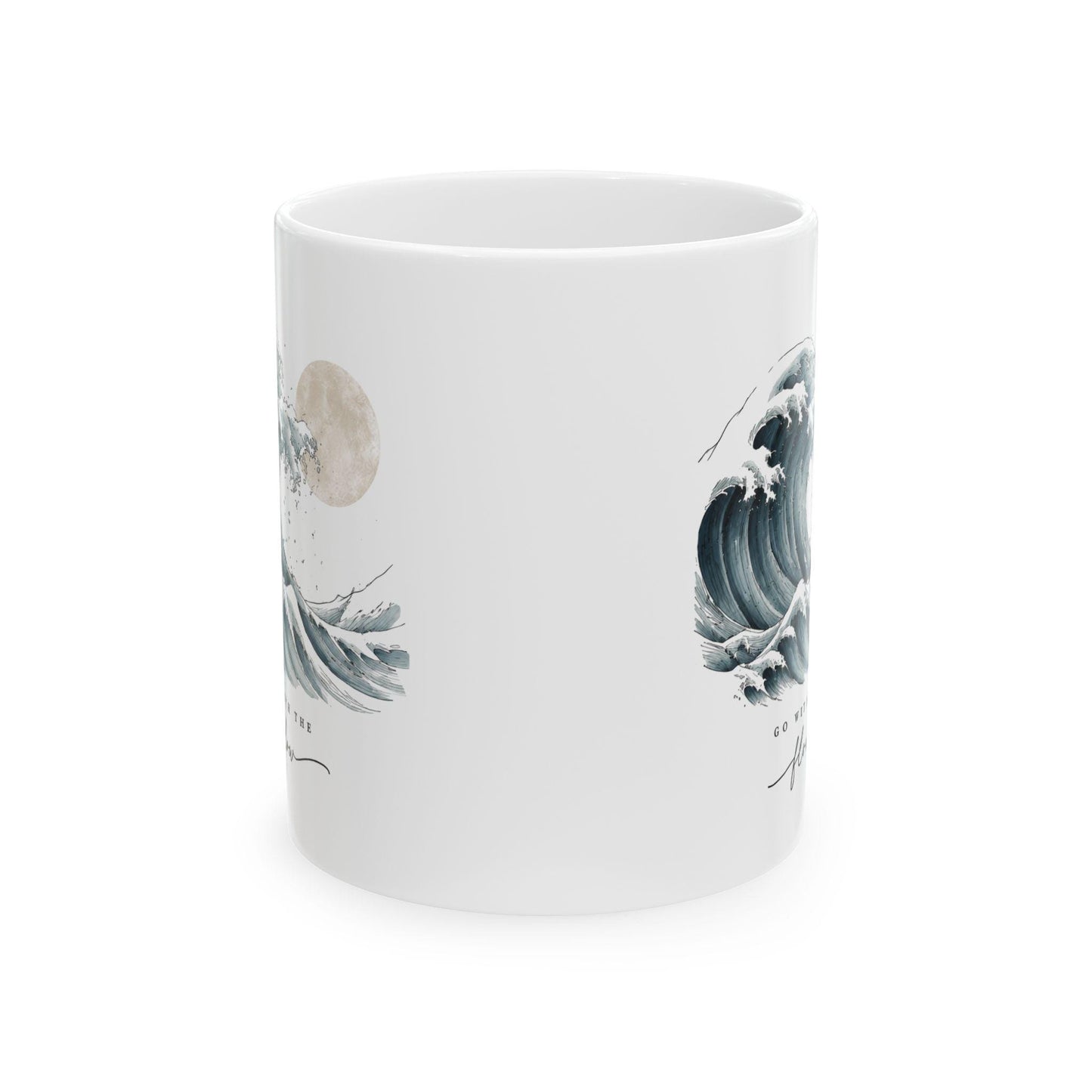 The Wave Ceramic Mug, (11oz, 15oz)