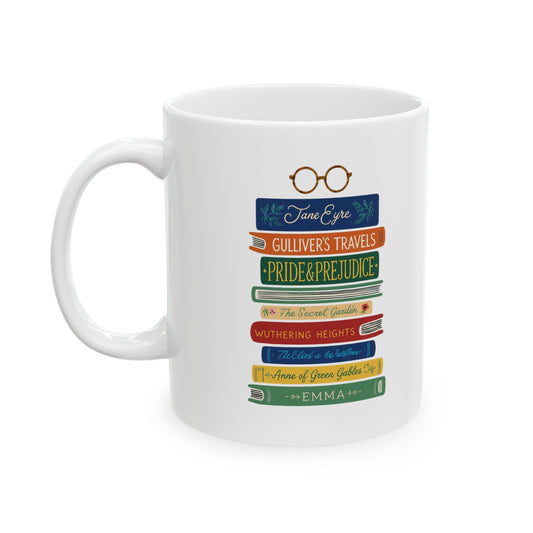 Booklovers Ceramic Mug, (11oz, 15oz)