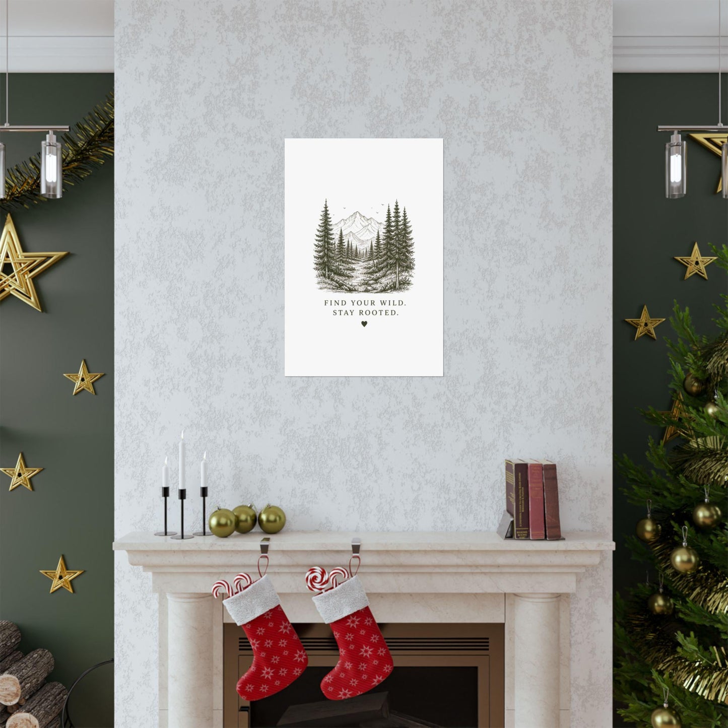 Find Your Wild Stay Rooted poster | Matte Vertical Poster