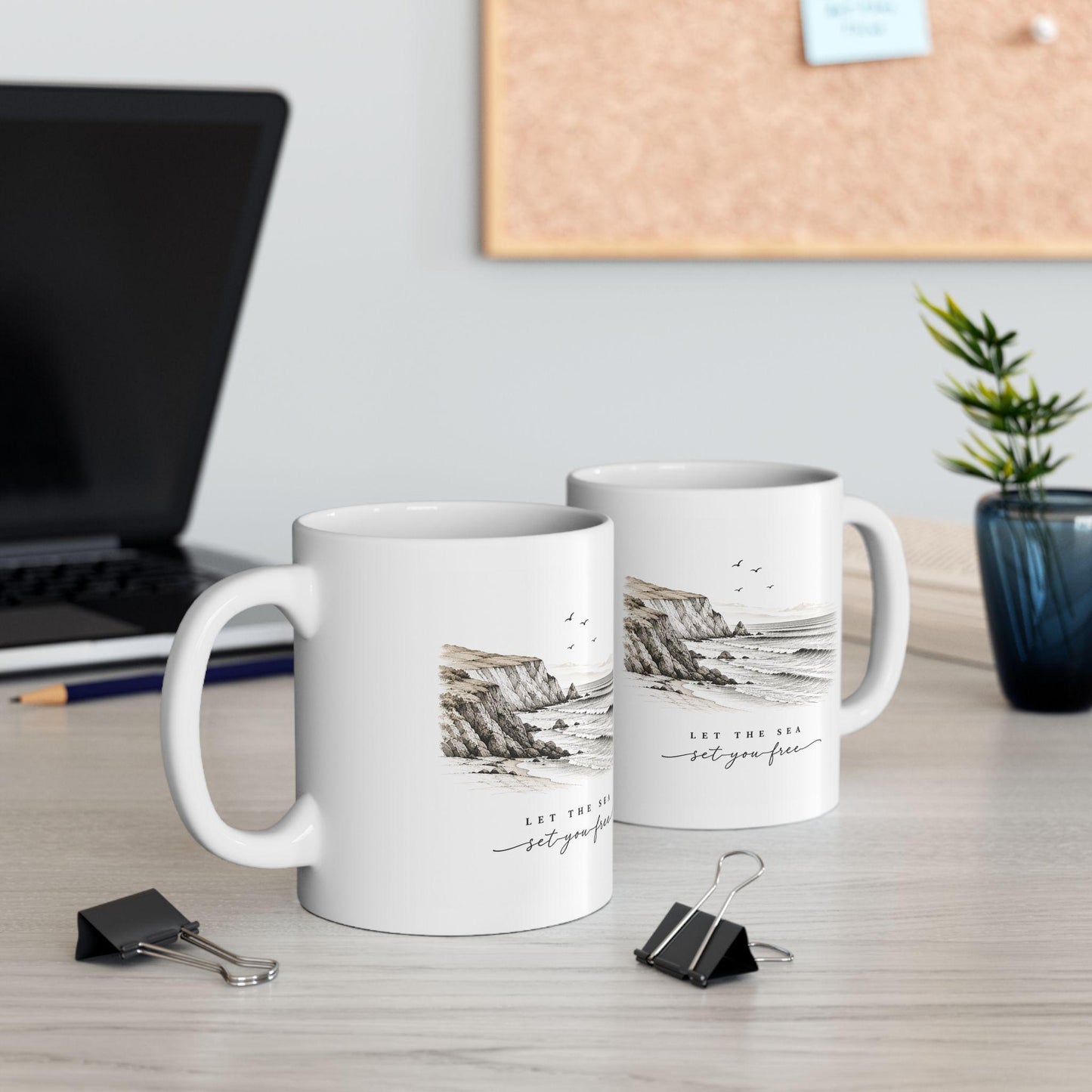 Let the Sea set you free Ceramic Mug