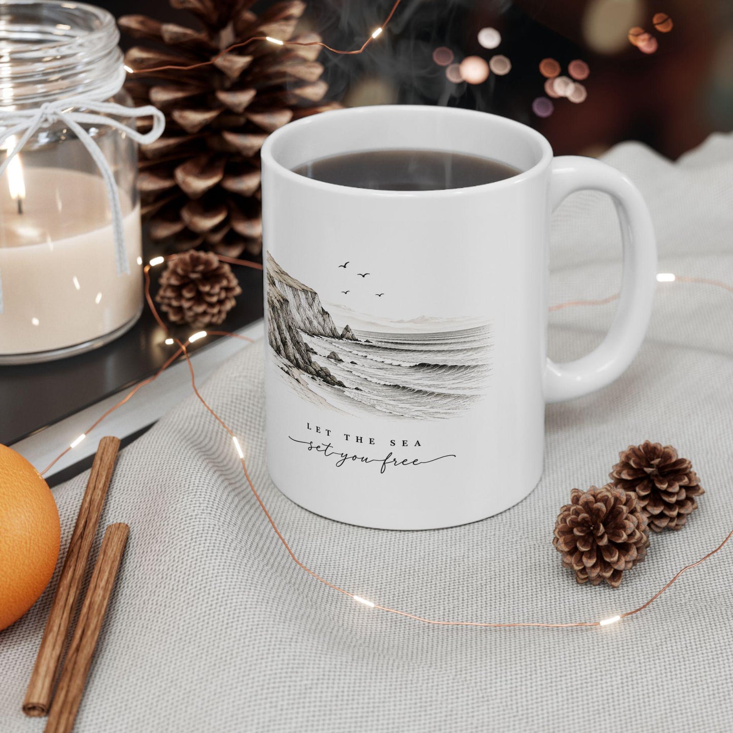Let the Sea set you free Ceramic Mug