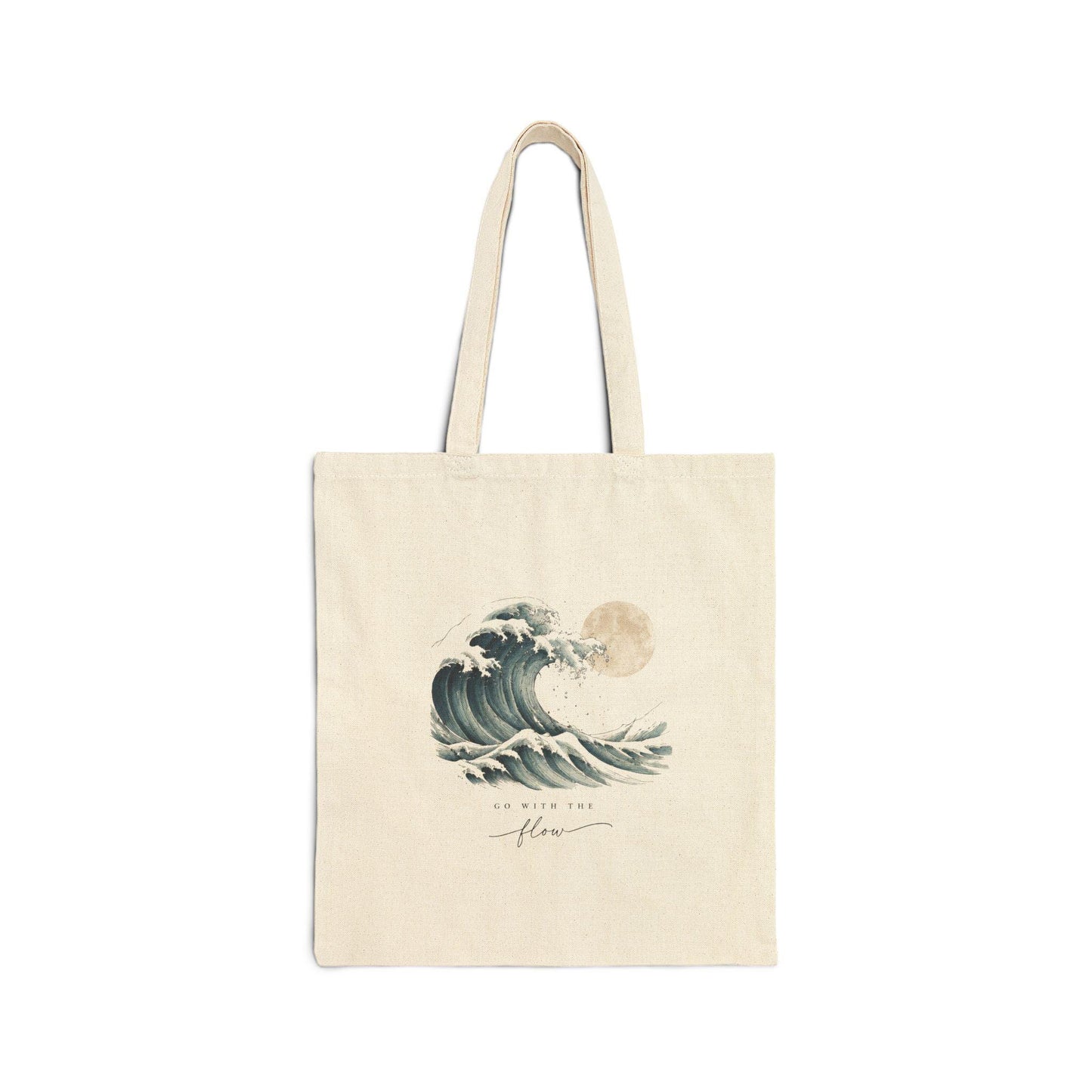 The Wave Cotton Canvas Tote Bag