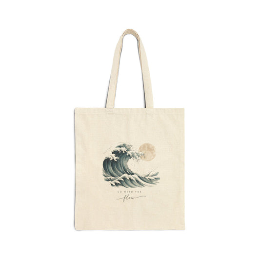 The Wave Cotton Canvas Tote Bag